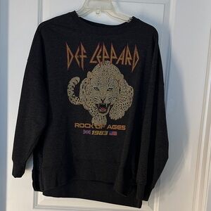 Def Leppard Black Sweatshirt